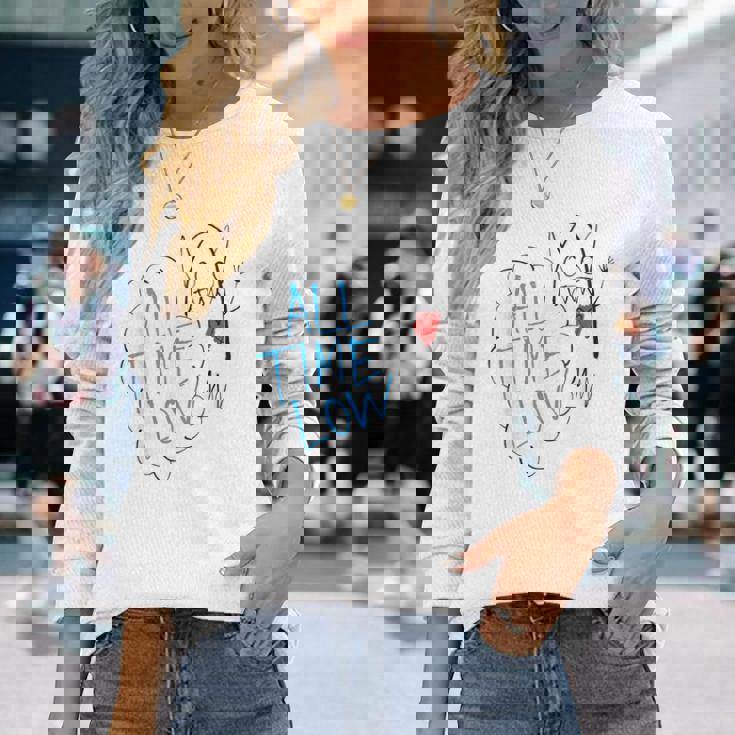 オールタイムローモンスターハート 長袖Tシャツ 彼女への贈り物