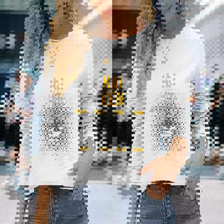 カイケン犬好きの解剖学 長袖Tシャツ 彼女への贈り物