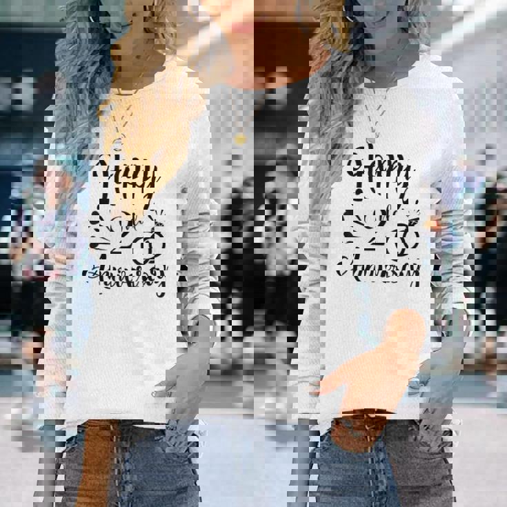 カップル2周年記念プレゼント クールな2周年記念 長袖Tシャツ 彼女への贈り物