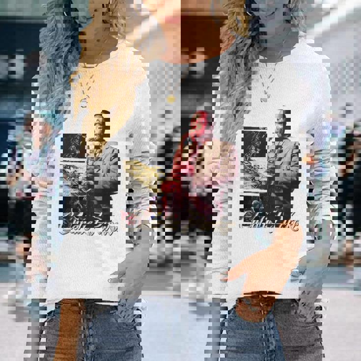 チャーリー_002_Back Printed 長袖Tシャツ 彼女への贈り物