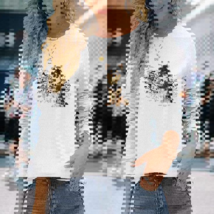 チワワママや犬好きのためのかわいいチワワワ 長袖Tシャツ 彼女への贈り物