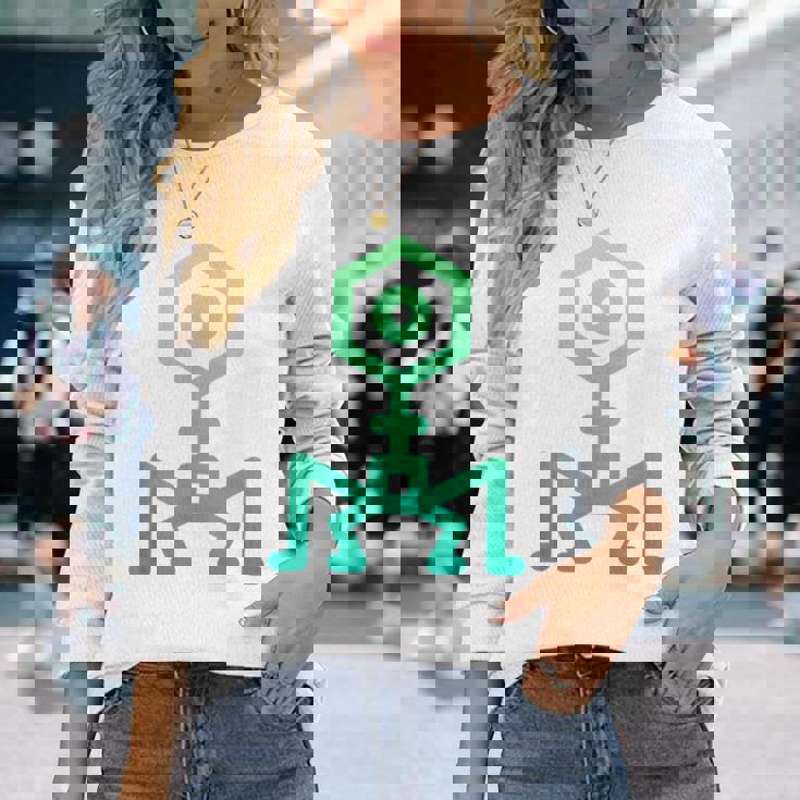 ファージバクテリオファージ療法 微生物学 長袖Tシャツ 彼女への贈り物