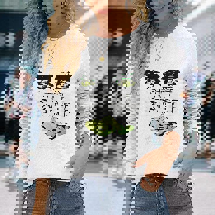 ホワイトゾンビ映画ポスター 長袖Tシャツ 彼女への贈り物