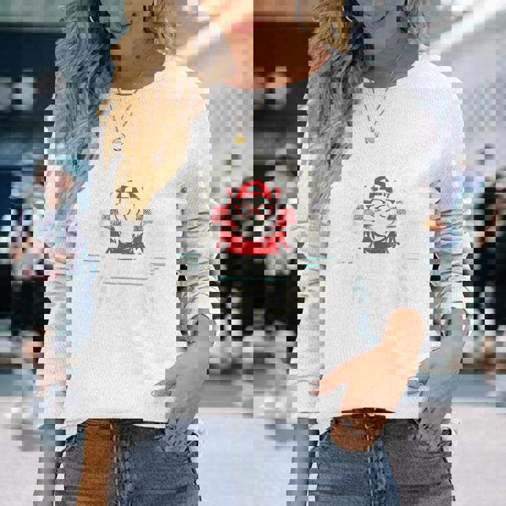 レスリングが大好きな少年 長袖Tシャツ 彼女への贈り物