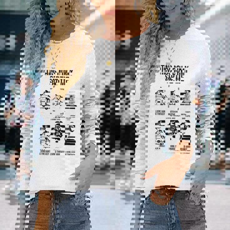 暇なときにやること、キャンピングカー、キャンピングカー 長袖Tシャツ 彼女への贈り物