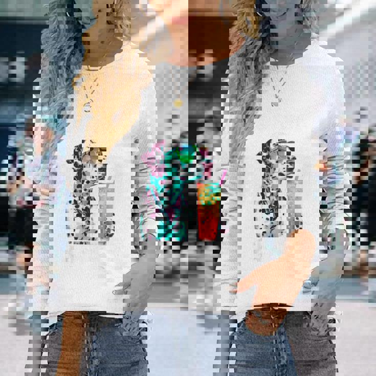 面白いtシャツ ダルメシアン イヌ わんこ メンズ 犬好き グッズ おもしろ 面白い 服 ネタ わんこ 長袖Tシャツ 彼女への贈り物