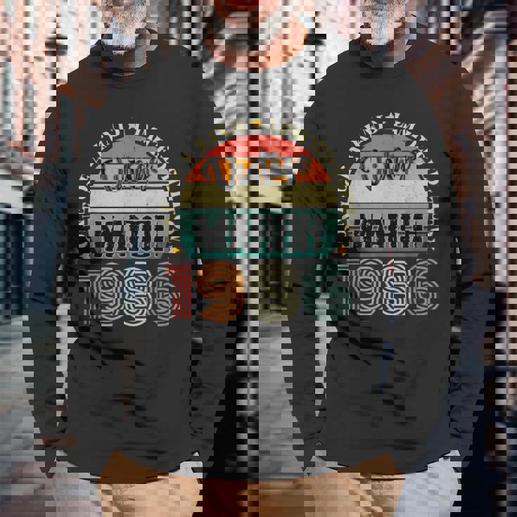 38歳 ヴィンテージ 1986年3月 38歳の誕生日 レトロ 長袖Tシャツ 高齢者への贈り物