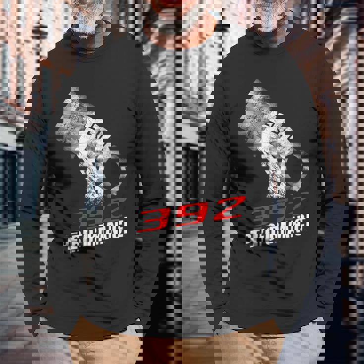 392 パフォーマンス レース ピストン 64 カー 長袖Tシャツ 高齢者への贈り物