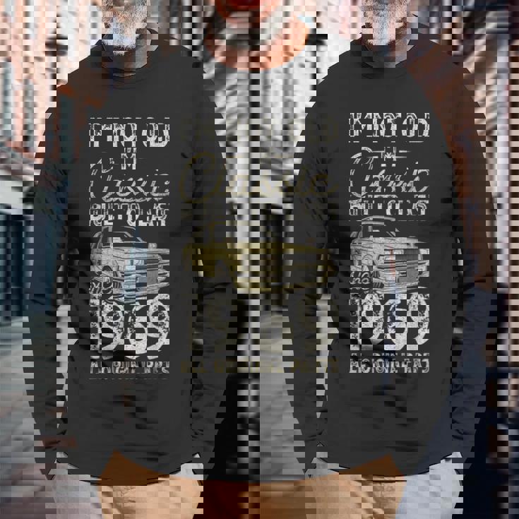 57 歳の誕生日、1969 年以来、クラシックカー、57 歳 長袖Tシャツ 高齢者への贈り物