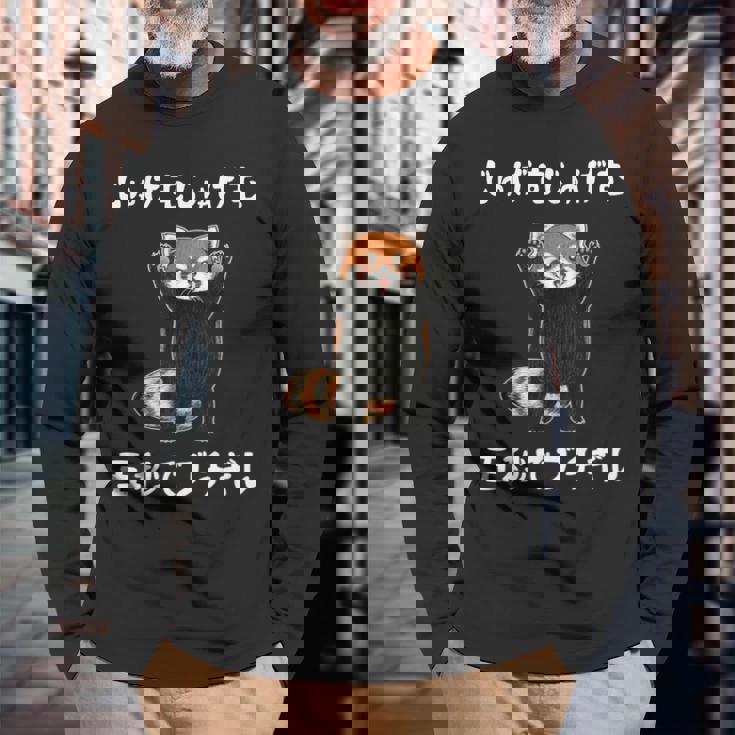 5秒ぶちギレ落語 言い間違い もじり ジョーク ギャグ ツッコミ レッサーパンダ おもしろ 長袖Tシャツ 高齢者への贈り物