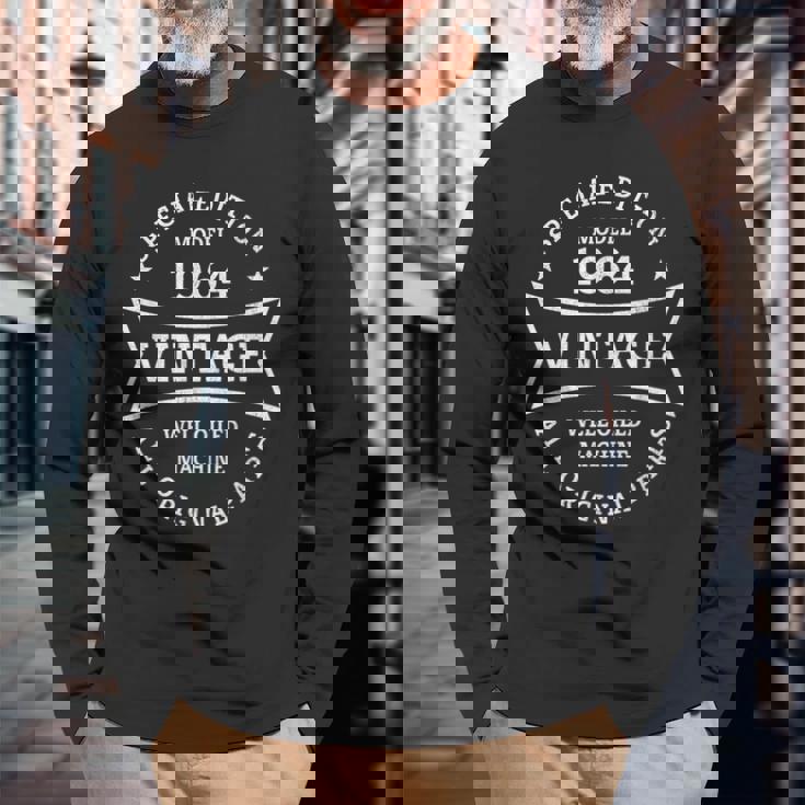 60Th Birthday 60歳 1964年生まれ ヴィンテージ 60歳 長袖Tシャツ 高齢者への贈り物