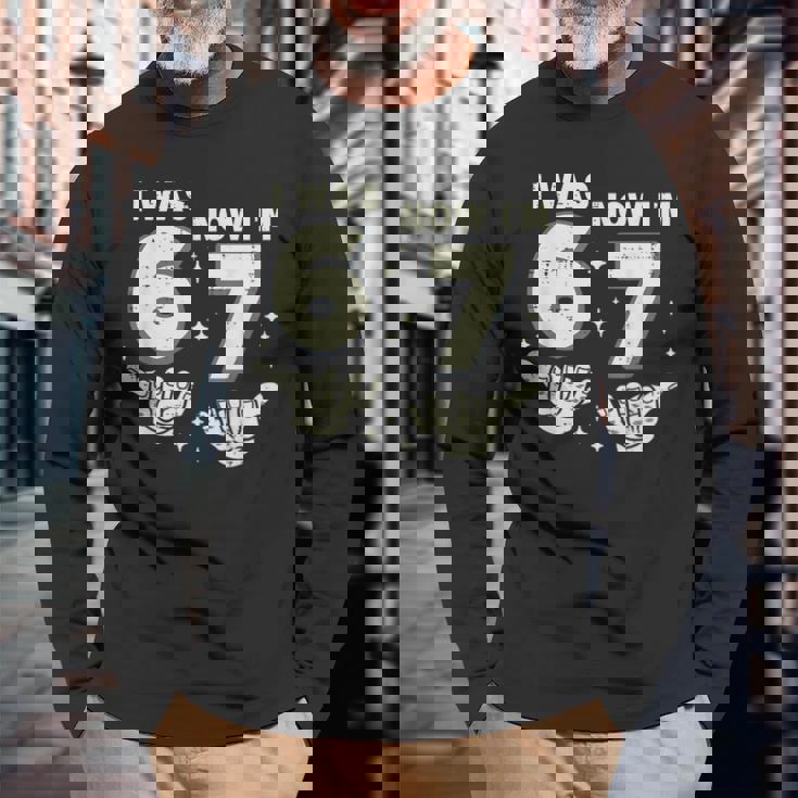 7歳の誕生日 I Was 6 Now Im 7歳 シックスセブン ミーム キッズ 長袖Tシャツ 高齢者への贈り物