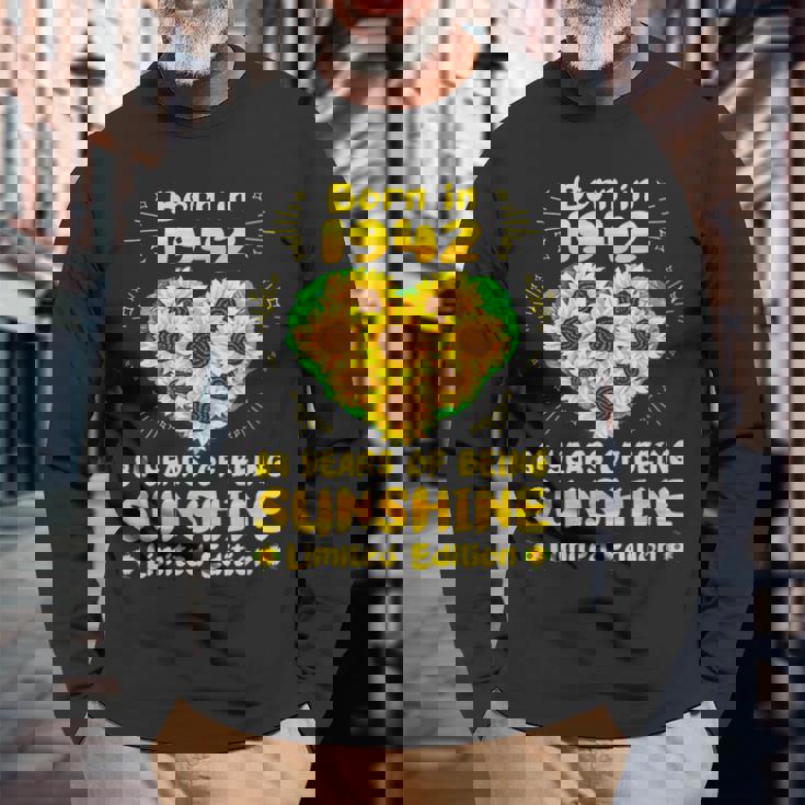 84歳の誕生日 サンシャイン84年 ひまわり恋人 1942年生まれ 長袖Tシャツ 高齢者への贈り物