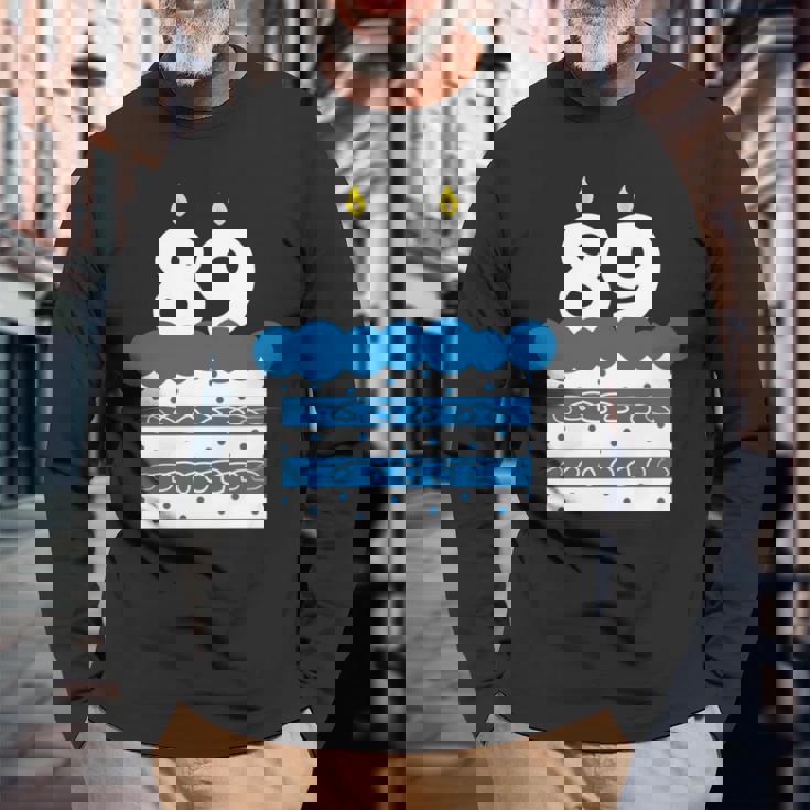 89 歳の誕生日番号 89 89 歳の誕生日番号 長袖tシャツ 長袖Tシャツ 高齢者への贈り物