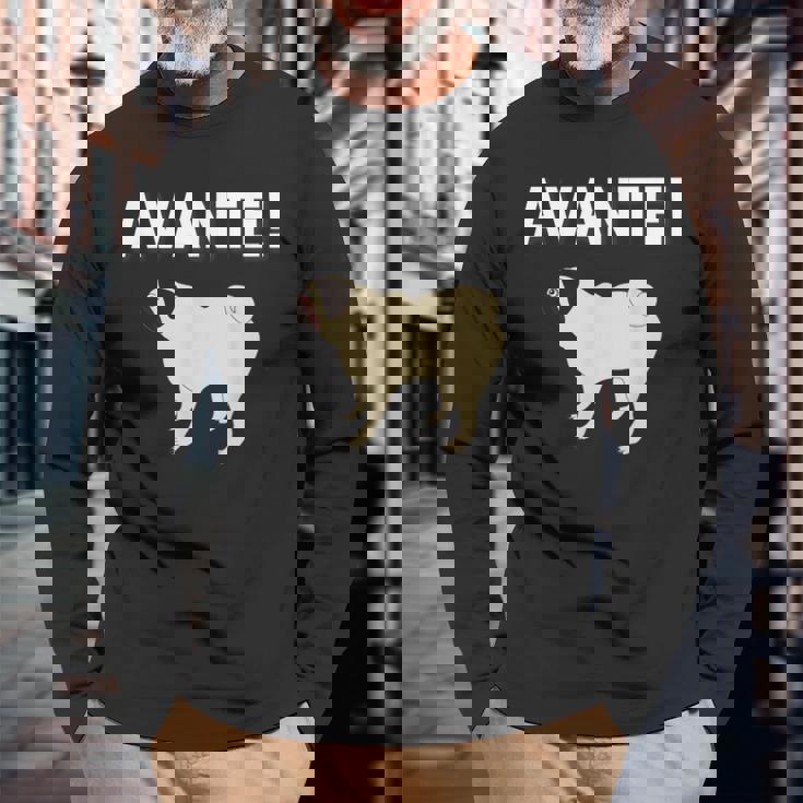 Avante Pug 長袖Tシャツ 高齢者への贈り物