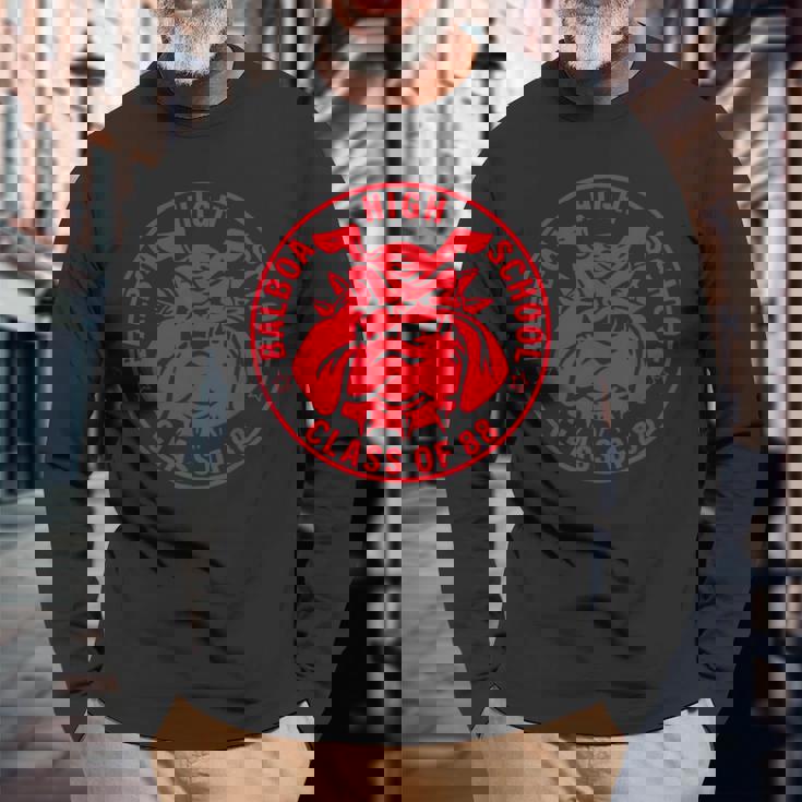 Balboa Highchool Bulldog Class Of 1988 パナマ運河ゾーン 長袖Tシャツ 高齢者への贈り物