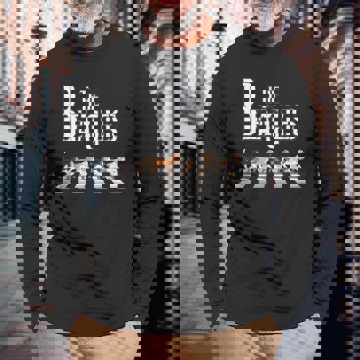 The Beagles ビーグル犬の飼い主、ビーグル犬の恋人、犬の恋人への贈り物 長袖Tシャツ 高齢者への贈り物