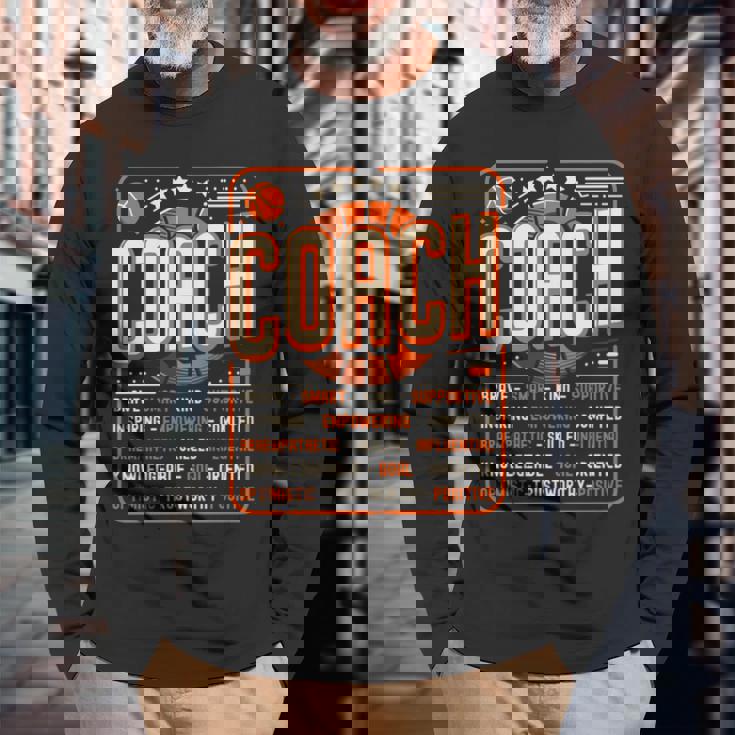 Coach Definition コーチtシャツ 男性用 面白いコーチ 長袖tシャツ 長袖Tシャツ 高齢者への贈り物