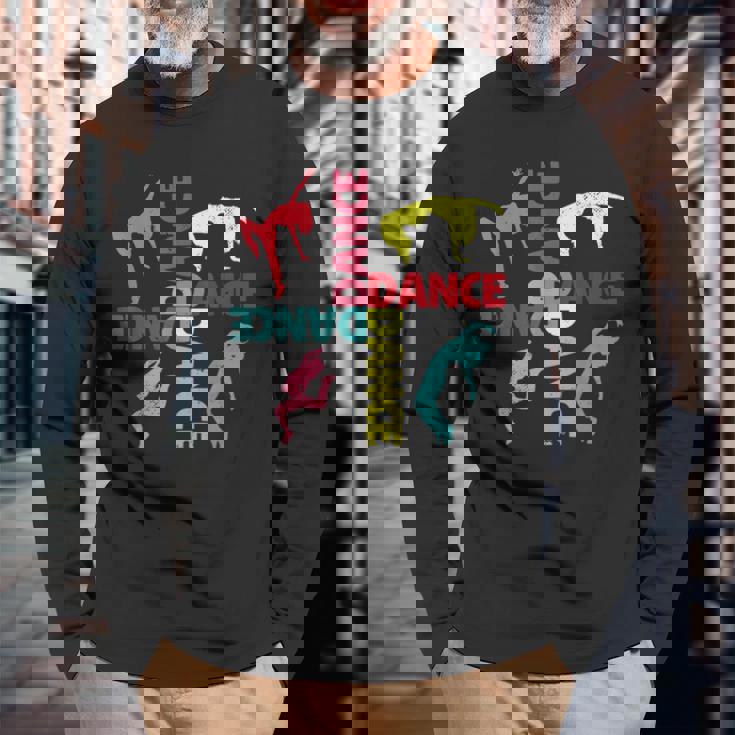 Cool Dance メンズ レディース ガールズ 社交 リリカル ヒップホップ ダンス 長袖Tシャツ 高齢者への贈り物