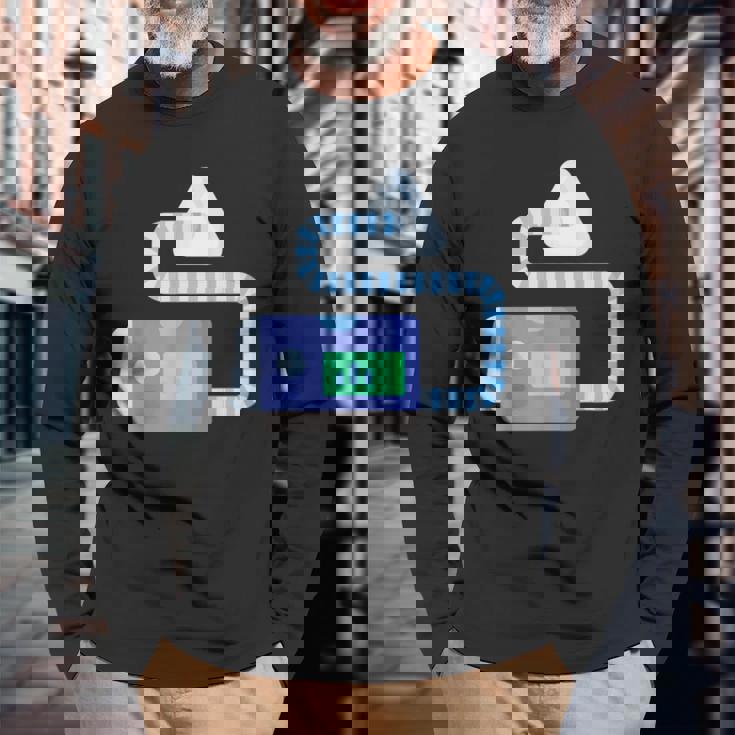 Cpap Life 面白い睡眠時無呼吸 長袖Tシャツ 高齢者への贈り物