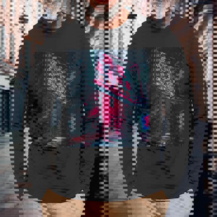 Cyberpunk Clothing、香港サイバーパンクストリートウェア 長袖Tシャツ 高齢者への贈り物