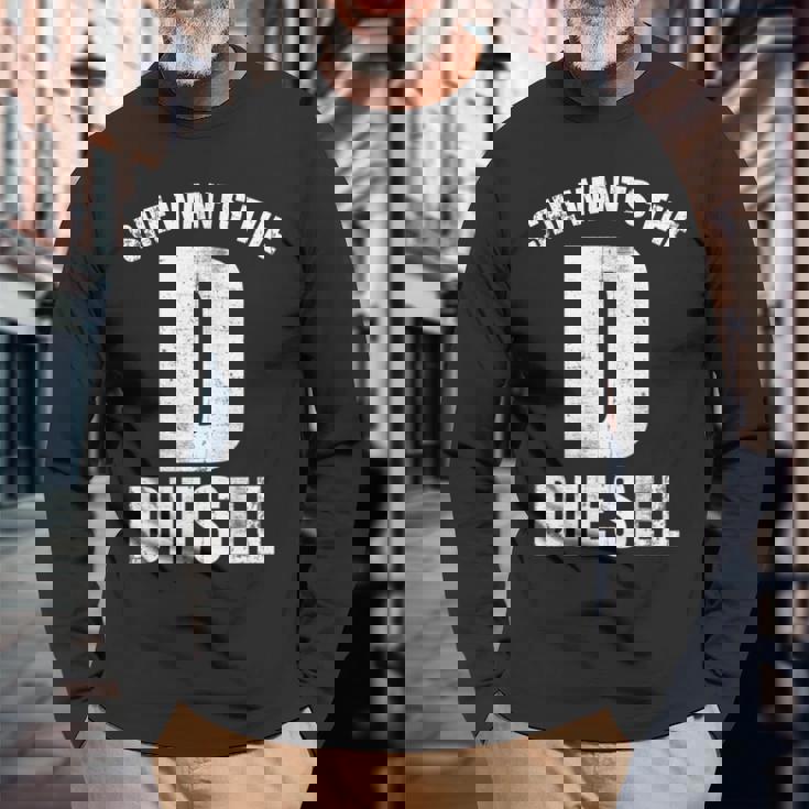 Diesels Mechanic For D He Wants The Diesels 長袖tシャツ 長袖Tシャツ 高齢者への贈り物