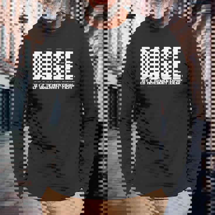 DOGE 政府効率省 Doge 長袖tシャツ 長袖Tシャツ 高齢者への贈り物