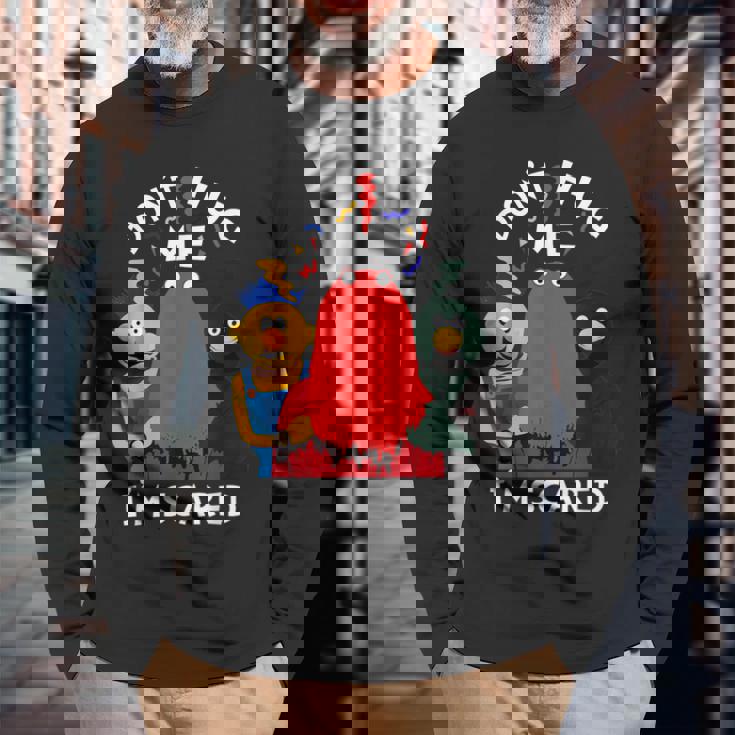 Don't Hug Me I'mcareds 面白い言葉 皮肉 長袖Tシャツ 高齢者への贈り物