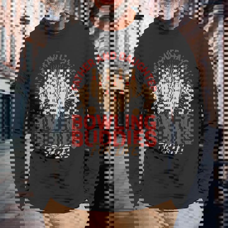 Bowling Dad Daughter Father And Daughter Bowling Long Sleeve T-Shirt Gifts for Old Men Bowling Dad Daughter Father And Daughter Bowling Long Sleeve T-Shirt Gifts for Old Men