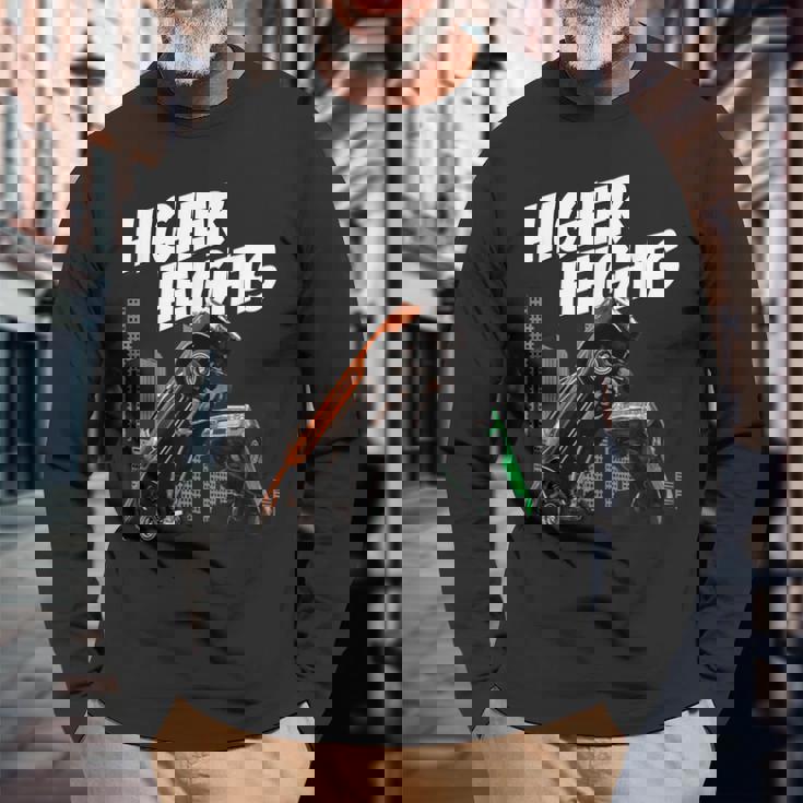 Higher Heights ローライダーカー 長袖Tシャツ 高齢者への贈り物