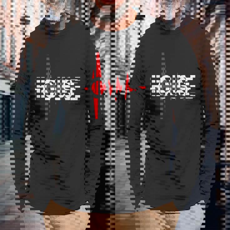 House Music ディープハウス ソウルフルハウス 長袖Tシャツ 高齢者への贈り物