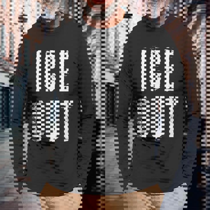Ice Out 長袖Tシャツ 高齢者への贈り物