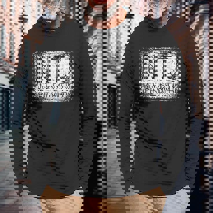 Intj パーソナリティタイプ 内向的 Intj 長袖Tシャツ 高齢者への贈り物