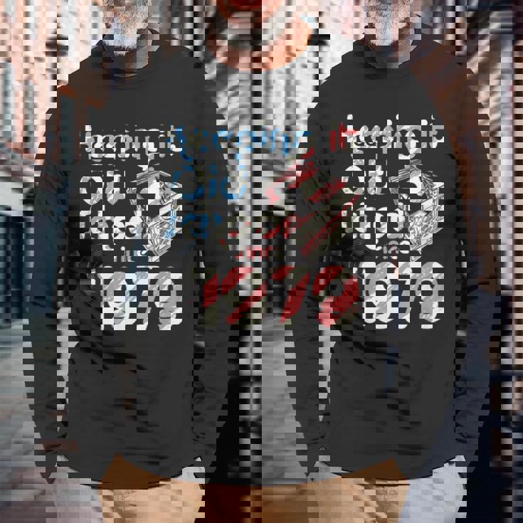 Keep It Oldchoolince 1979 Year Crate Ofinyl Records 長袖Tシャツ 高齢者への贈り物