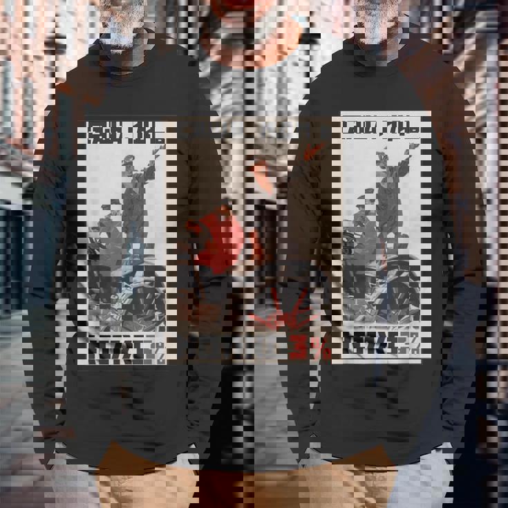 Kolkhoz 3 ビバベラルーシ！ 反ルカシェンコ 長袖Tシャツ 高齢者への贈り物