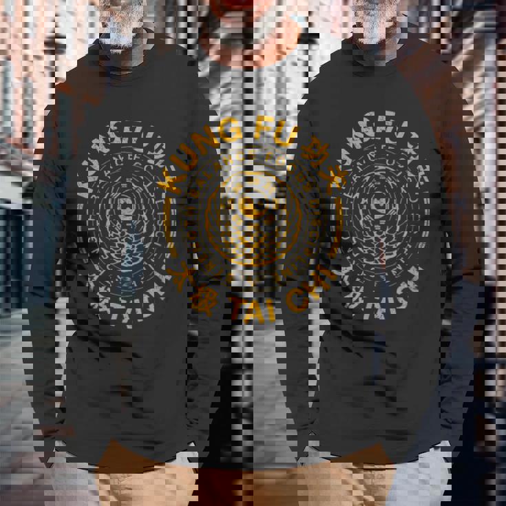 Kung Fu Tai Chi Arti Marziali Maglietta a maniche lunghe Regalos para ancianos