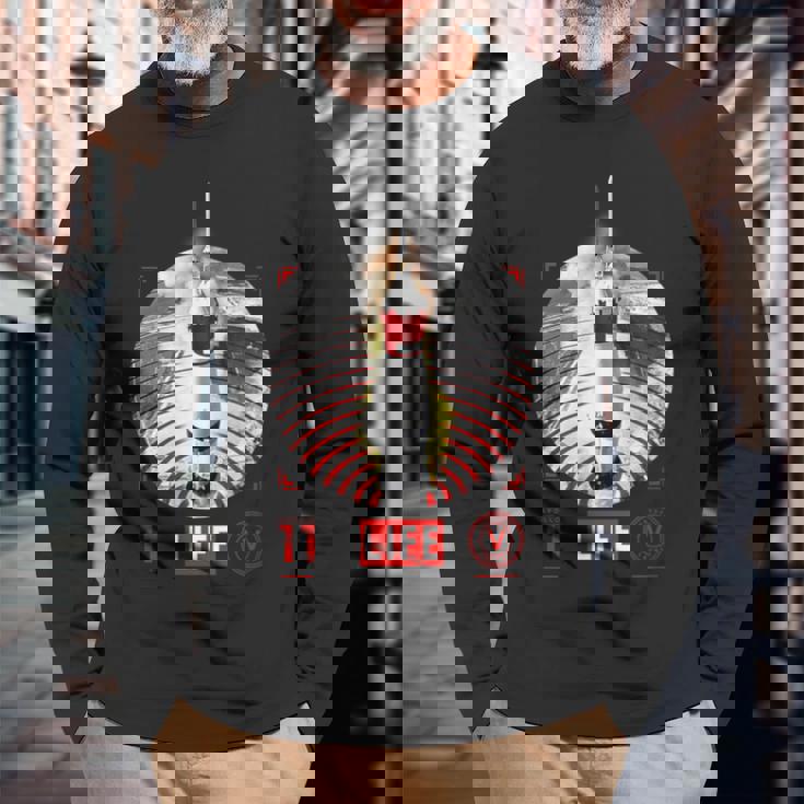 Life Picture Collection アポロ11号（1） 長袖Tシャツ 高齢者への贈り物