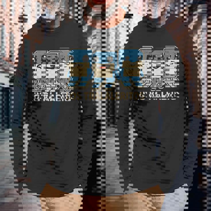 Los Traleritos Gen Alpha イタリアブレインロットゲームミーム 長袖Tシャツ 高齢者への贈り物