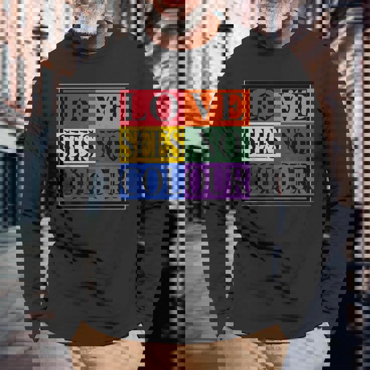 Loveees No Color 長袖Tシャツ 高齢者への贈り物