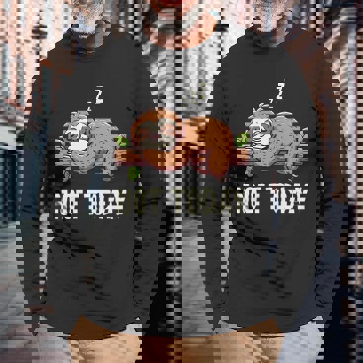 Mypirit Animalloth 私のスピリットアニマルナマケモノ 長袖tシャツ 長袖Tシャツ 高齢者への贈り物