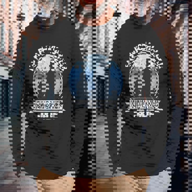 Papà E Figlia Che Pescano Insieme Papà E Figlia Che Pescano Maglietta a maniche lunghe Regalos para ancianos