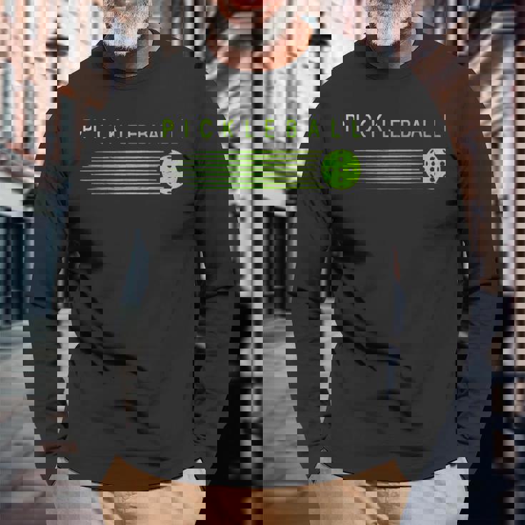 Pickleball Player Pickleballtylish Paddleball Lover 長袖Tシャツ 高齢者への贈り物
