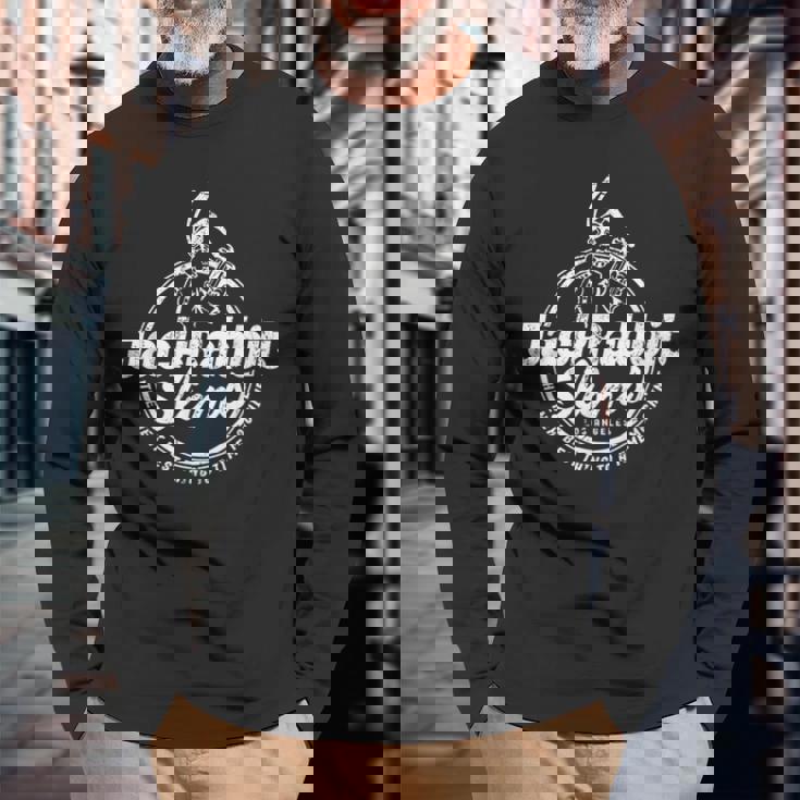 Rabbit Jacklim's Pulp Milkshakeレストラン レトロ ヴィンテージ 長袖Tシャツ 高齢者への贈り物