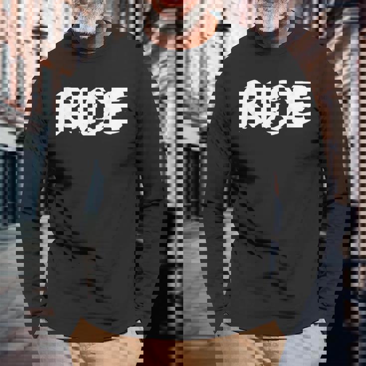 Ride スノーボード スノボ ボード ライダー 長袖Tシャツ 高齢者への贈り物