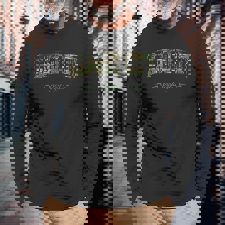 Round Rock College Texas Camouflage Long Sleeve T-Shirt Gifts for Old Men