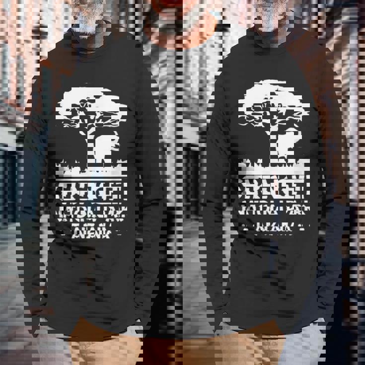 Serengeti National Park 長袖Tシャツ 高齢者への贈り物