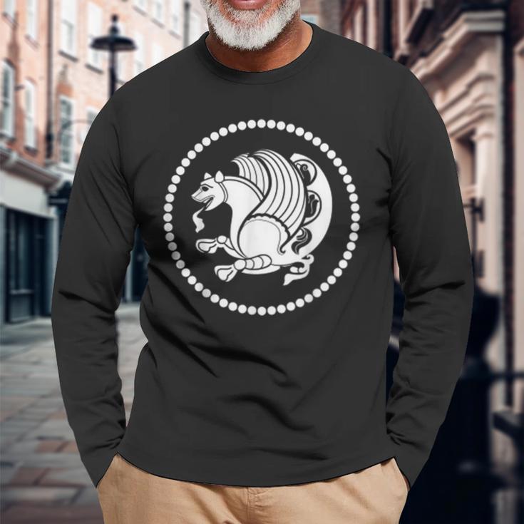 Simorgh Le Phoenixymbole De La Persie Ancienne T-shirt à manches longues Cadeaux pour les vieillards
