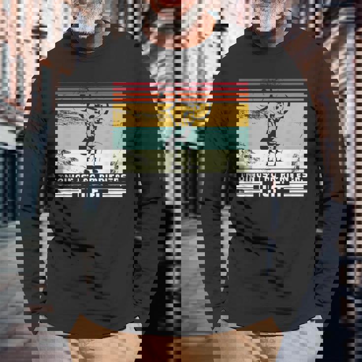 Toning Is For Printers I Lift Weight Lifting ウエイトリフティング 長袖Tシャツ 高齢者への贈り物