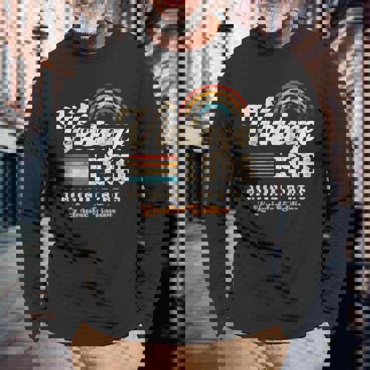 Vintage 1996 オリジナルパーツ 30周年記念 レトロ 長袖Tシャツ 高齢者への贈り物