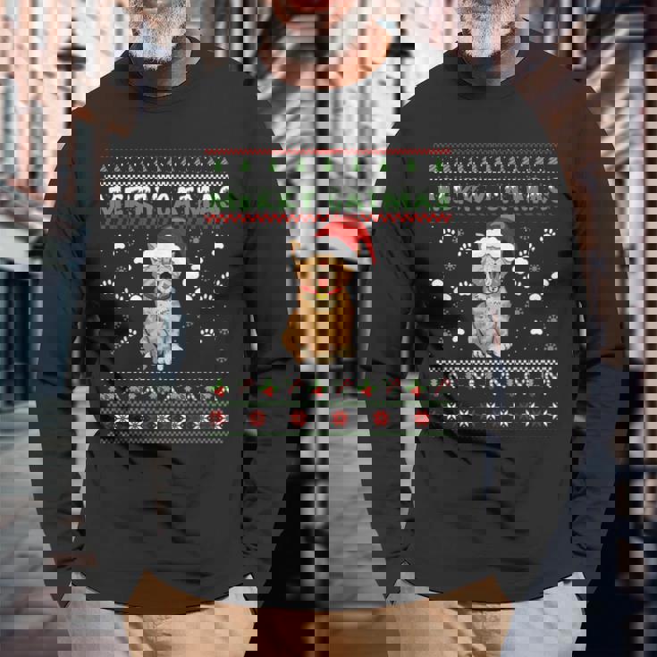 Weihnachten Mitüßer Katze Frohe Weihnachten Merry Catmas Langarmshirts Geschenke für alte Männer